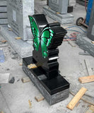 EconoMonument™ Butterfly Headstone Grave Marker - Black Granite The Memorial Man.