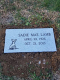 Single Flat Grave Marker Headstone Blue Ridge Granite The Memorial Man.