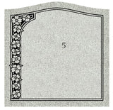Gray Granite Single Upright Cemetery Headstone Memorial The Memorial Man.