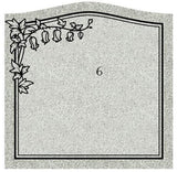 Salisbury Pink Single Flat Headstone Grave Marker The Memorial Man.