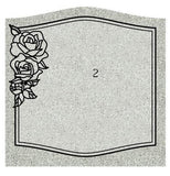 Salisbury Pink Single Flat Headstone Grave Marker The Memorial Man.