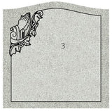 Salisbury Pink Single Flat Headstone Grave Marker The Memorial Man.