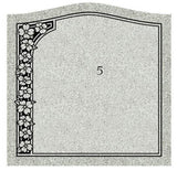 Salisbury Pink Single Flat Headstone Grave Marker The Memorial Man.