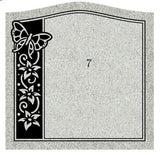 Salisbury Pink Single Flat Headstone Grave Marker The Memorial Man.
