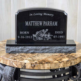 Black Granite Mini Headstone Memorial – Cemetery Gravestone & Garden Marker