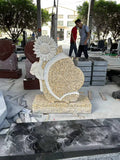 SCULPTED SUNFLOWER HEADSTONE The Memorial Man.