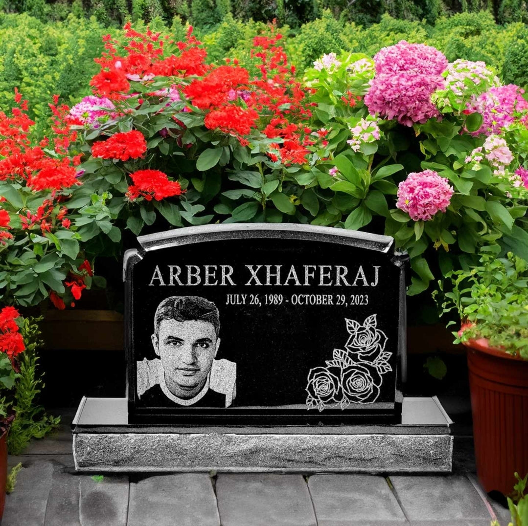 Black Granite Mini Headstone – Small Grave Marker The Memorial Man