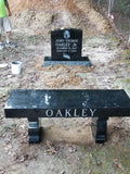 Jet Black Memorial Bench The Memorial Man.