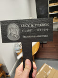 Laser Engraved Slate Garden Stake-Temporary Grave Marker