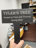 Laser Engraved Slate Garden Stake-Temporary Grave Marker