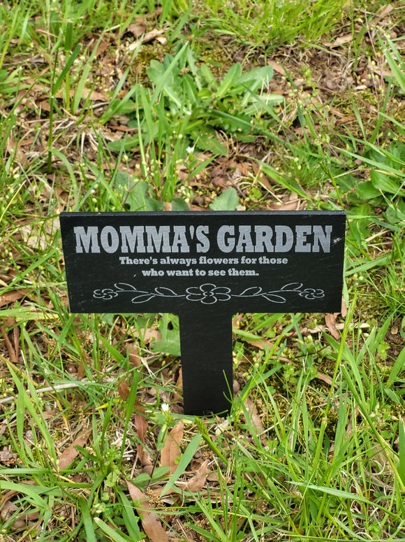 Laser Engraved Slate Garden Stake The Memorial Man.