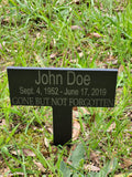Laser Engraved Slate Garden Stake The Memorial Man.