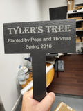 Laser Engraved Slate Garden Stake The Memorial Man.