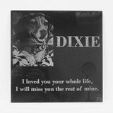 Laser Engraved Black Granite Flat Headstone Tile Memorial The Memorial Man.
