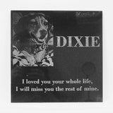 Laser Engraved Black Granite Flat Headstone Tile Memorial The Memorial Man.