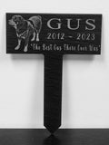 Laser Engraved Slate Garden Stake-Temporary Grave Marker The Memorial Man.