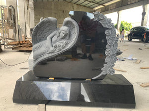 Custom Angel Headstone The Memorial Man.