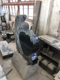 Jet Black Angel Heart Headstone Memorial