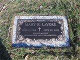 SINGLE BRONZE GRAVE MARKER 24X12 BRONZE ON 28X16 BASE The Memorial Man.