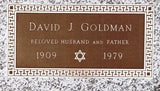 SINGLE BRONZE GRAVE MARKER 24X12 BRONZE ON 28X16 BASE The Memorial Man.