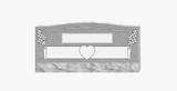 Companion Slanted Upright Headstone Memorial Blue Ridge Granite The Memorial Man.