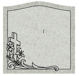 Single Slanted Upright Cemetery Headstone Memorial The Memorial Man.