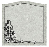 Gray Granite Single Upright Cemetery Headstone Memorial The Memorial Man.
