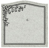 Single Slanted Upright Cemetery Headstone Memorial The Memorial Man.
