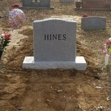 Gray Granite Single Upright Cemetery Headstone Memorial The Memorial Man.